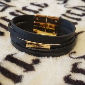 Coach Strap Leather Bracelet